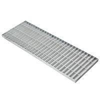 Grille de sol extérieure en acier durable avec tôle galvanisée pour système de drainage d'entrepôt et d'atelier - Résistante à l'eau et au feu