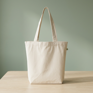 Sac fourre-tout pliable en toile certifiée Ecobags, taille moyenne, durable, recyclable, avec motif publicitaire « Good Grocer » - Product Image 3