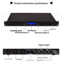 Amplificateur de puissance numérique BHA M23 Classe D 1U 600W*2 4Ω Système audio stéréo KTV Conférence Maison Double canal Prix de gros OEM