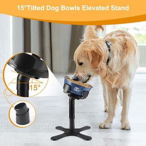 Paslanmaz Çelik Fabrikası Ayarlanabilir Genişlikli Yükseltilmiş Köpek Mama Kabı Standı Dökülmez 3 Yükseklik Seçeneği Su Geçirmez Eğimli Tasarım Çeşitli Boyutlar İçin - Product Image 4
