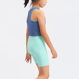 Novedades Nuevo diseño de pantalones cortos para niñas Ropa de fitness Entrenamiento Yoga Niños Ropa de fitness Deportes Pantalones cortos de yoga para niñas - Product Image 6