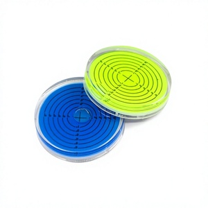 Cibles circulaires bleues, vertes et transparentes de 75x14 mm avec anneaux gradués et croix centrale pour une mesure de précision - Product Image 3
