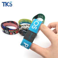 Impresión de transferencia de calor personalizada T5577 EM4200 EM4305 TK4100 pulsera de tela elástica RFID pulsera de programa para eventos