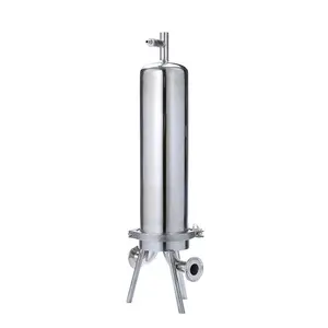 Équipement industriel de filtration de filtre de cartouche de précision de Micropore de l'acier inoxydable 304/316 de catégorie alimentaire pour l'usage d'usine