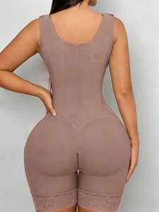 1 pièce Body sculptant colombien pour femme, effet gainant, contrôle ferme, rehaussement des fesses, amincissement des cuisses, en polyamide - Product Image 3