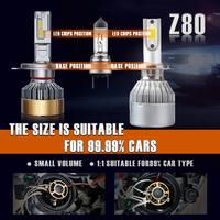 Feux LED de voiture RCJ Z80 super lumineux, température de couleur 6500K, nouveaux, 27000LM, ampoules de phare LED 9005 9006 9007 H4 H7 H11 pour voiture Z80