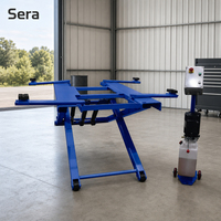 Sera Mini-élévateur à ciseaux portable de haute qualité, hydraulique monocylindre, hauteur de levage 1400 mm, capacité 3 tonnes, garantie 12 mois