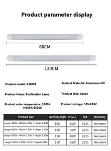 Lampe à LED moderne à haute puissance, tube LED <span class=keywords><strong>36W</strong></span>, lumière linéaire LED 28W 54W - Product Image 6
