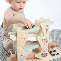 Jouet éducatif pour bébé, jouet Montessori en bois, rampe de glisse pour voitures, jouet pour tout-petits, préscolaire, apprentissage précoce, vente en gros, OEM, ASTM, CE