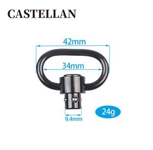 Kit de riel adaptador <span class=keywords><strong>Keymod</strong></span> de eslinga QD de acero inoxidable de 1,25 pulgadas con mosquetones de enlace giratorio QD incluidos - Product Image 5