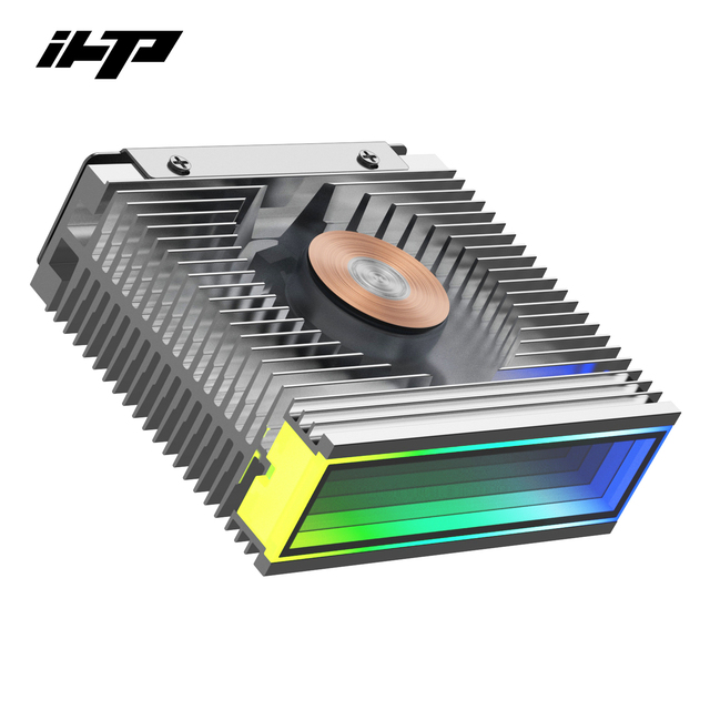 Energy Efficient New Style 5V 3Pin ARGB M.2 SSD Heatsink Cooler with Two Fans Computer