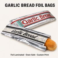Bolsa de Pan Personalizada de Aluminio Laminado con Sellado Térmico de Grado Alimenticio para Pan de Ajo, Baguette y Embalaje de Panadería al por Mayor
