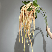 Feuillage artificiel de haute qualité en mousse verte suspendue, plantes d'amarante vertes et blanches, vase de mariage à domicile, bouquet de fleurs