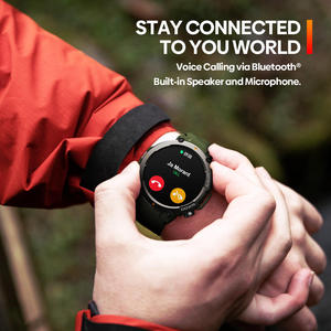 Montre connectée étanche IP68 avec écran TFT, chargement magnétique, bracelet en caoutchouc, appels vocaux et suivi cardiaque pour Vibe 7 - Product Image 4