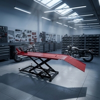 Cric à ciseaux manuel pour moto, support de levage de moto à manivelle