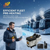 Chauffe-eau diesel OkyRie avec télécommande 12V 5KW, chauffage de stationnement pour voiture, chauffage liquide, similaire à Webasto