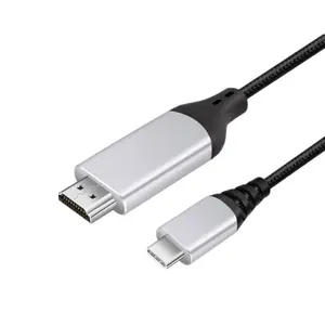 Adaptor USB C ToHD USB 3.1, Adaptor USB C Ke HD-MI 4K60HZ Model Baru dengan HDCP Kompatibel untuk Ponsel dan Komputer