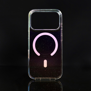 Funda Magnética de Lujo B311 para iPhone 12 13 14 15 16 17 Pro Max, Carcasa de PC con Recubrimiento Electrolítico y Polvo Brillante - Product Image 3