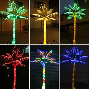 Ngoài trời nhân tạo LED thắp sáng cây cọ dừa ấm trắng IP67/65 Đồng nhựa trong nhà vườn trang trí chiếu sáng trang trí - Product Image 3