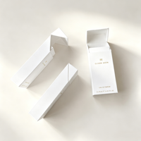 Boîte cadeau pour parfum à fermeture magnétique, boîte en papier rigide de style paquet de cigarettes, fabrication artisanale, impression dorée personnalisée, boîte d'échantillon de parfum