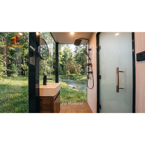 Villa modulaire <span class=keywords><strong>de</strong></span> luxe légère avec façade entièrement vitrée pour l'hébergement touristique dans les zones panoramiques - Product Image 5