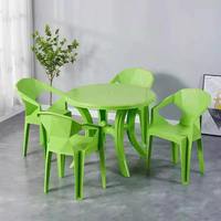 Tabouret de bar compact en plastique pour jardin et terrasse, table ronde pas chère
