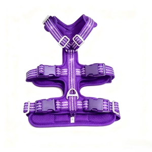 Arnés de perro de doble persiana personalizable, chaleco antiescape fuerte de cuerpo completo con tiras reflectantes para perros medianos y grandes - Product Image 1