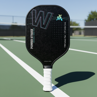 Raket Pickleball Serat Karbon T700 16mm Inti Sarang Lebah Terbentuk Panas Permukaan Bertekstur Grosir