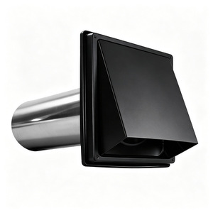 Capot de ventilation extérieur en acier inoxydable 304 à double couche, carré, pour <span class=keywords><strong>sortie</strong></span> d'échappement, résistant à la pluie et au vent - Product Image 5
