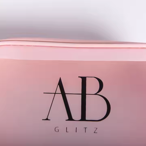 Custom Logo <b>Silk</b> <b>Screen</b> Printed Cost-Effective Large Travel Waterproof PU Leather Cosmetic Pouch Zipper Wash Makeup Bag Handle - Product Image 3