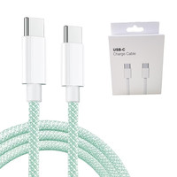 Câble USB Type C de charge rapide 60W 5A, câble de données tressé, chargeur haute vitesse pour iPhone 18 17 16 15