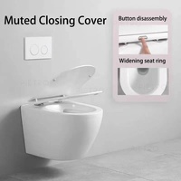 Cuvette de toilette en céramique à suspendre au mur, deux pièces, ensemble de cuvette d'eau en céramique, salle de bain, toilette suspendue au mur avec réservoir