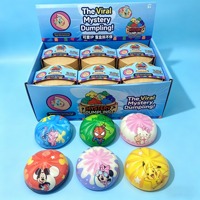 Lebensmittel-Dampfgarer-Schreibtischspielzeug, riesige Glitzer-Knödel, bunte Knödel-Stressbälle, sensorisches Fidget-Spielzeug, Knödel-Squishy-Spielzeug, Knödel