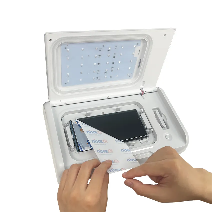 Daqin uv matériel téléphone portable film usine couverture complète 3d incurvé uv écran protecteur pour uv machine de durcissement