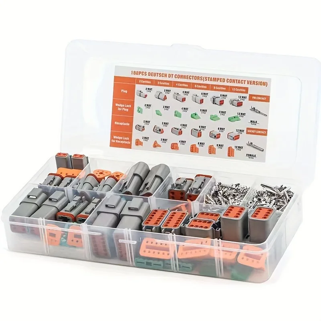 215pcs Electronic Industrial Deutsch DT Barrel Style Contacts Metripack Connector Kit