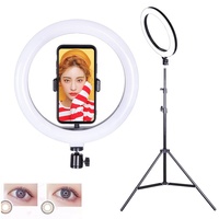 Lampu Ring swafoto 26cm 10 ", lampu pengisi Studio untuk siaran langsung, daya Usb fleksibel siaran langsung LED