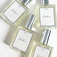 Autocollants adhésifs personnalisés en papier couché pour flacons de cosmétiques et de parfums, impression sérigraphique laminée, approbation rapide des échantillons