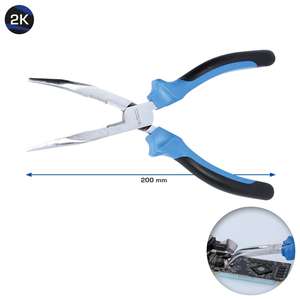 Brilliant Tools Alicates de Punta larga, curvos, 150 mm - Product Image 3