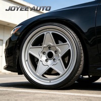 Jantes forgées personnalisées en satin argenté à 5 branches, 17-24 pouces, 5x112 5x114.3 5x120 pour VW Jetta Mazda CX-5 Cadillac XTS