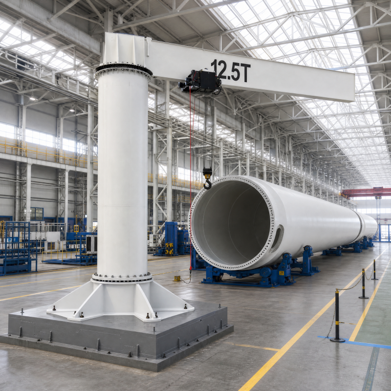 Industrial Column Swing Arm Crane for Mold Handling and Assembly ...