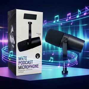 Micrófono Dinámico de Estudio <span class=keywords><strong>MV7</strong></span>, Omnidireccional, con Cancelación de Ruido, USB XLR, Cableado, Profesional, para Ordenador, para Streaming - Product Image 4