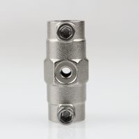 Qihong – Buse de pulvérisation haute pression en laiton 200 bars, double orifice, raccord à jet direct, buse de brumisation 180°, filetage 9,52 mm, pour jardinage