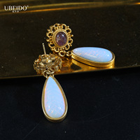 Ensemble collier et boucles d'oreilles perles, style luxe léger, sensation haut de gamme, chaîne de clavicule, bijoux artistiques rétro, vente chaude