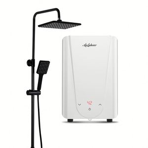 Calentador de ducha eléctrico de baño instantáneo sin tanque de 5500W, respuesta de 3 segundos para hoteles al aire libre, hogares diseñados para Filipinas - Product Image 2