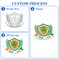 Vente en gros, Meilleures ventes : Broches, cadeaux, bracelets, épingles de revers et badges en métal moulé en alliage de zinc, personnalisés, avec drapeau du Canada