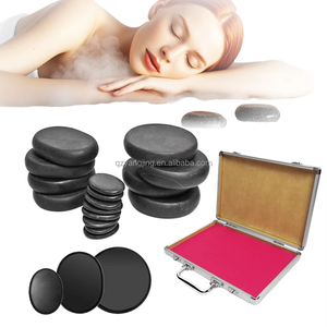 9-Piece Mini Body <b>Massage</b> Stone <b>Set</b> Automatic Constant Temperature SPA Volcanic Energy Stone Heating Box Cross-Border Export - Product Image 1