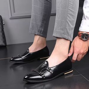 Zapatos de Vestir de Piel Sintética para Hombre, Mocasines para Fiesta y Uso Diario, Mocasines de Piel Personalizables para Mujer - Product Image 1