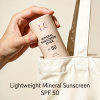 Stick solaire minéral Lance SPF 50 résistant à l'eau et à la transpiration, respectueux des récifs, vente en gros, marque privée, format voyage