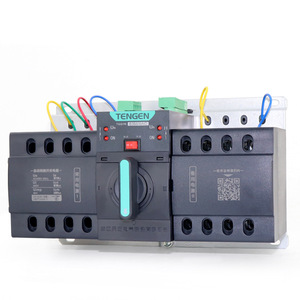 สวิตช์โอนถ่ายอัตโนมัติแบบสามเฟสสองแหล่งจ่ายไฟ Tengen TGQ1N-63M/4P 63A 4P สำหรับไฟฟ้ากระแสสลับ 380V พร้อมระบบป้องกันการโอเวอร์โหลดและไฟฟ้าลัดวงจร - Product Image 3
