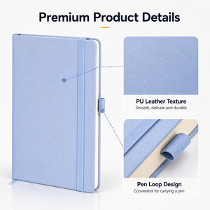 Custom Business Office A5 PU Strap Notebook With Pen Loop Daily Use <strong>Notepad</strong> Manufacturer - Product Image 4